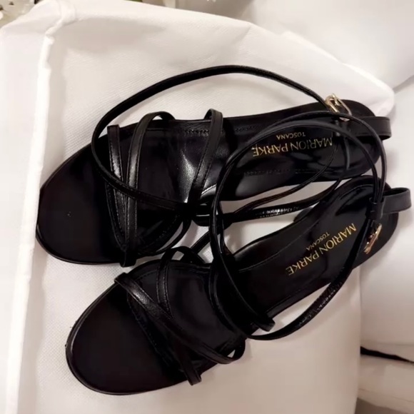 MARION PARKE RAINA  SANDALS NAPPA black shoes - Picture 1 of 6
